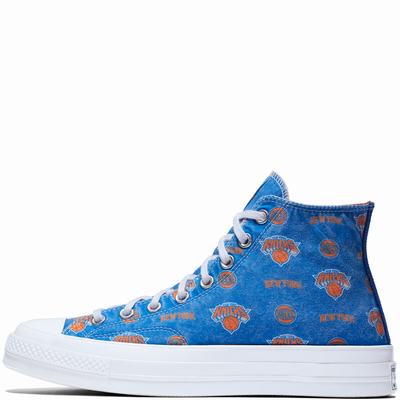 Converse X Nba Chuck 70 Franchise High Tops Mens - Blue Shoes (501ADEUQ)
